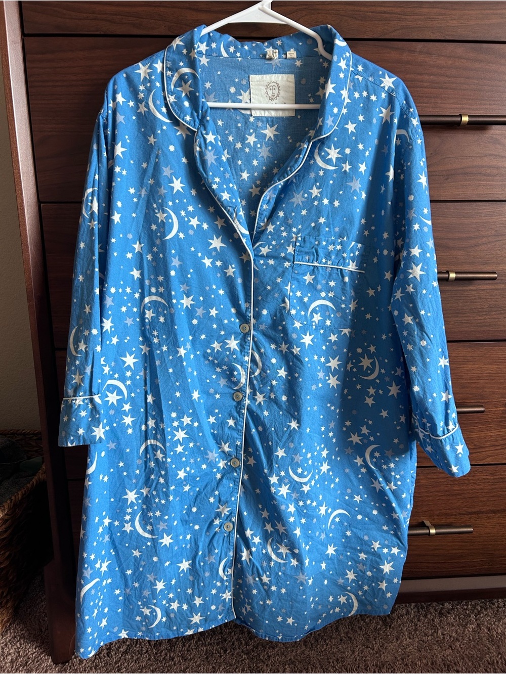 Printfresh Blue Star & Moon Nightgown
